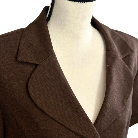 3/$10 Studio I Blazer 14 Brown Jacket - Picture 3 of 7